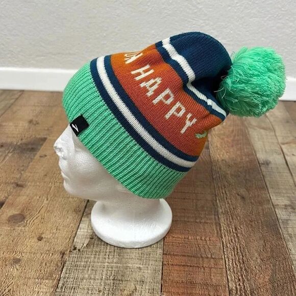 Brooks Heritage Pom Beanie Happy Run Winter Hat - Picture 1 of 8